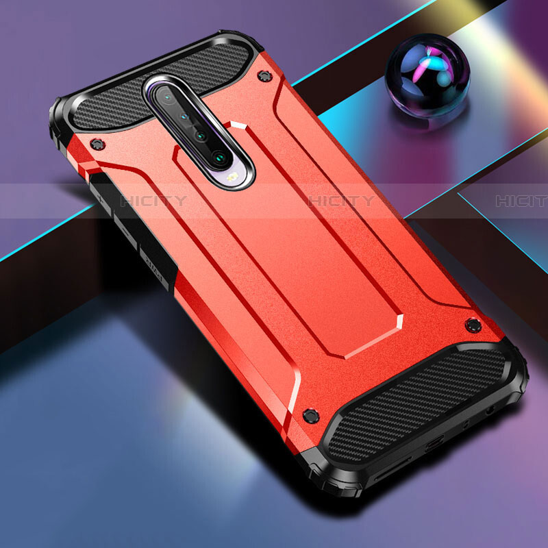 Custodia Silicone e Plastica Opaca Cover per Xiaomi Poco X2 Rosso