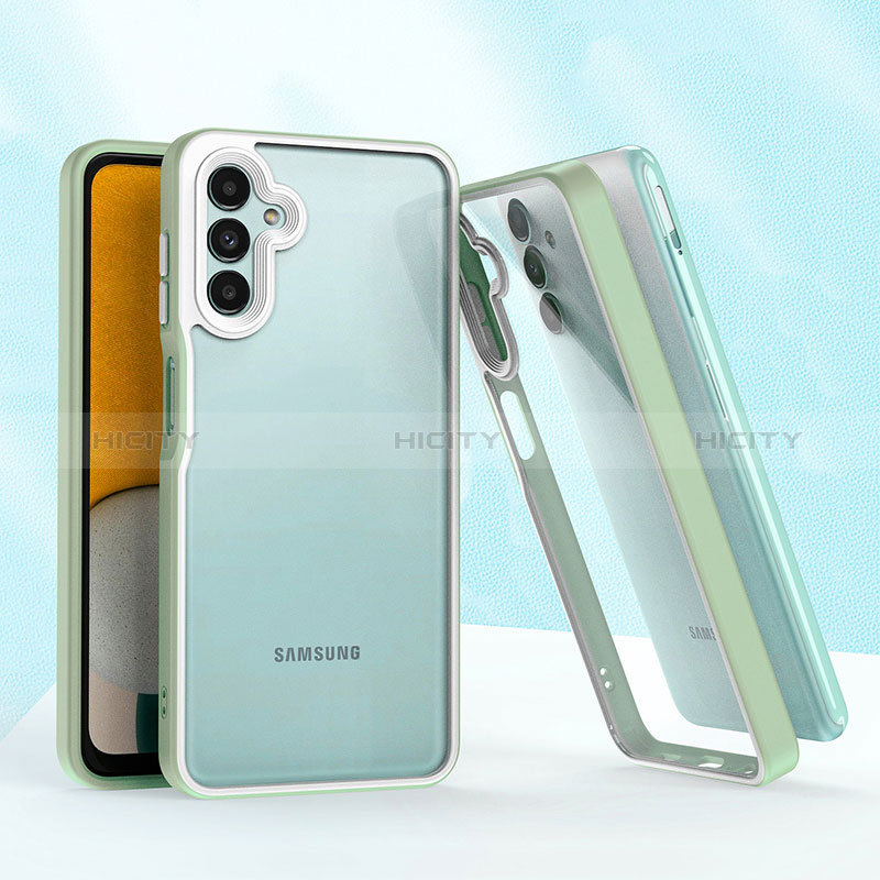 Custodia Silicone e Plastica Opaca Cover QW1 per Samsung Galaxy A04s Verde Pastello