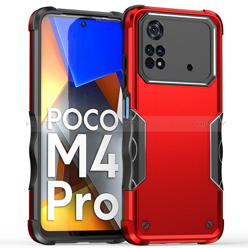 Custodia Silicone e Plastica Opaca Cover QW1 per Xiaomi Poco M4 Pro 4G