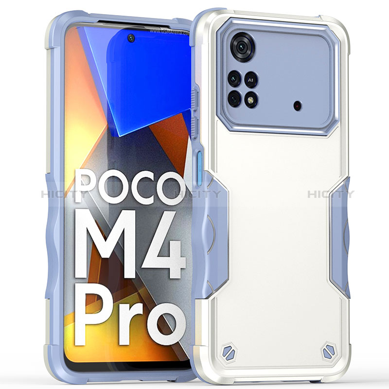 Custodia Silicone e Plastica Opaca Cover QW1 per Xiaomi Poco M4 Pro 4G