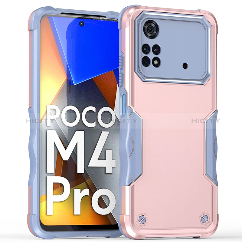 Custodia Silicone e Plastica Opaca Cover QW1 per Xiaomi Poco M4 Pro 4G