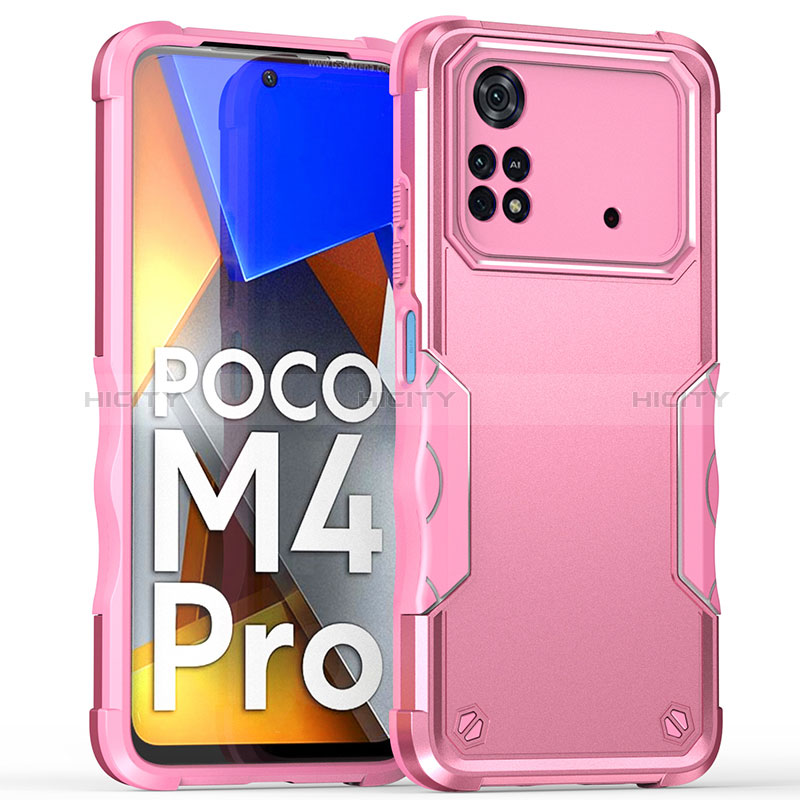 Custodia Silicone e Plastica Opaca Cover QW1 per Xiaomi Poco M4 Pro 4G