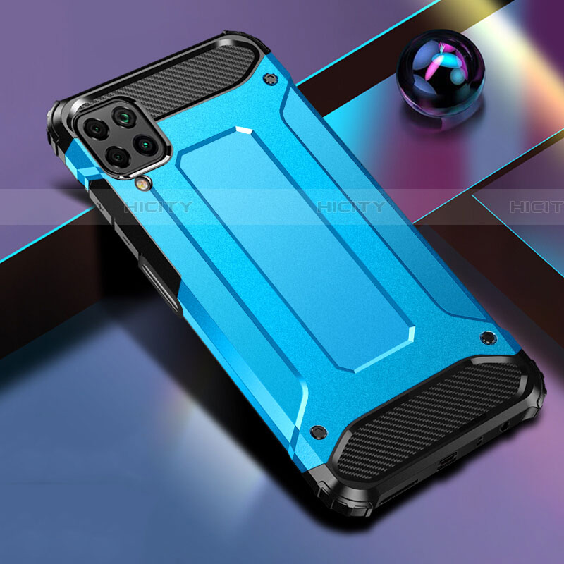 Custodia Silicone e Plastica Opaca Cover R01 per Huawei P40 Lite Cielo Blu