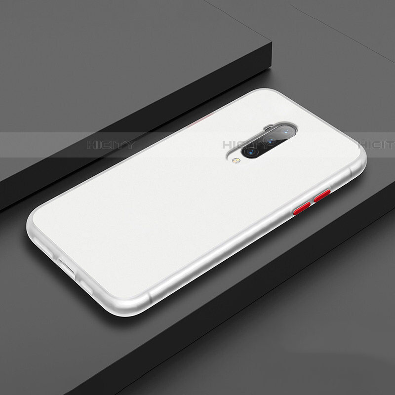 Custodia Silicone e Plastica Opaca Cover R01 per OnePlus 7T Pro Bianco