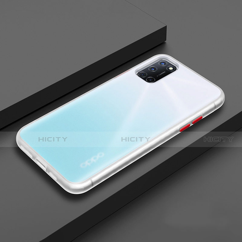 Custodia Silicone e Plastica Opaca Cover R01 per Oppo A72 Bianco