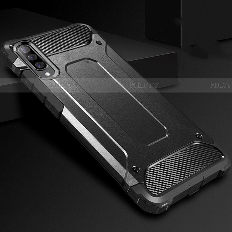 Custodia Silicone e Plastica Opaca Cover R01 per Samsung Galaxy A90 5G Nero