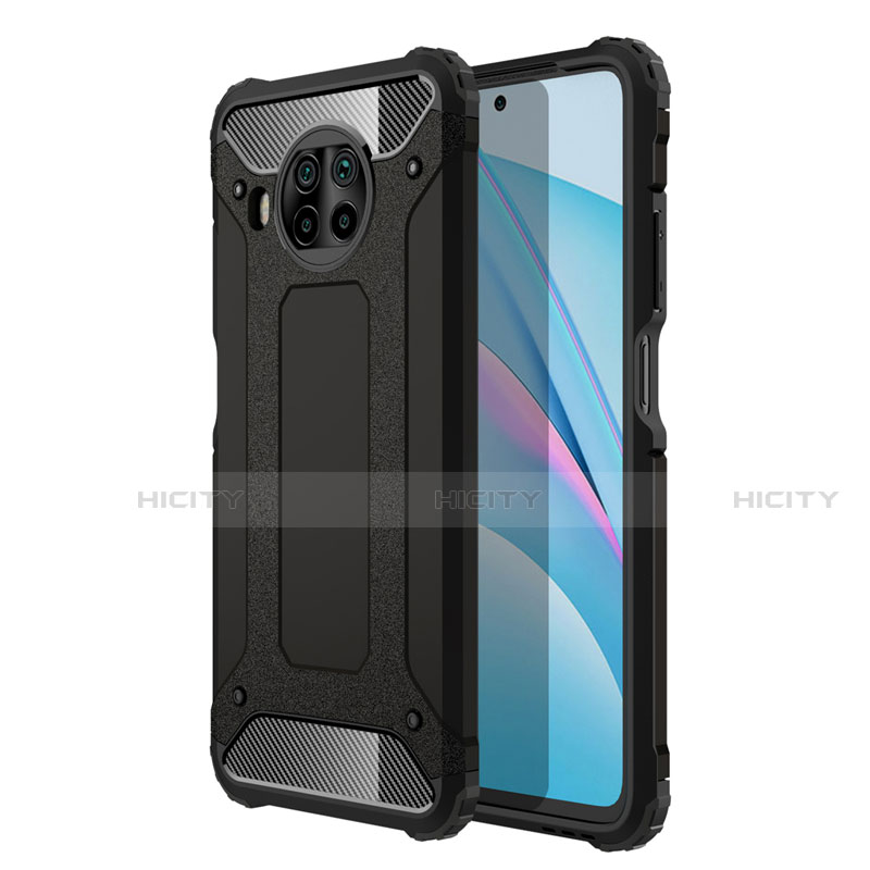 Custodia Silicone e Plastica Opaca Cover R01 per Xiaomi Mi 10i 5G Nero