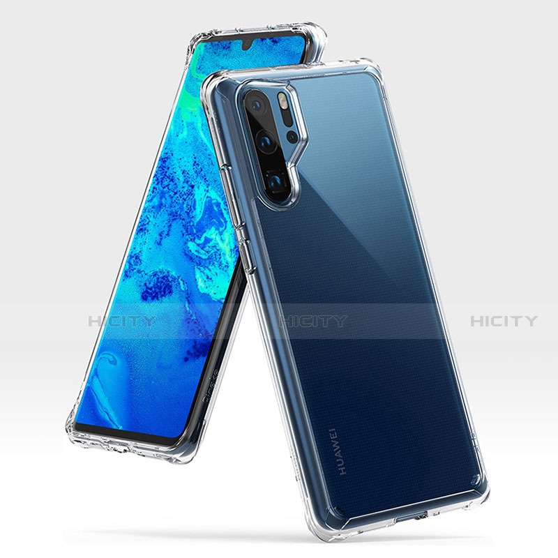 Custodia Silicone e Plastica Opaca Cover R02 per Huawei P30 Pro New Edition Chiaro