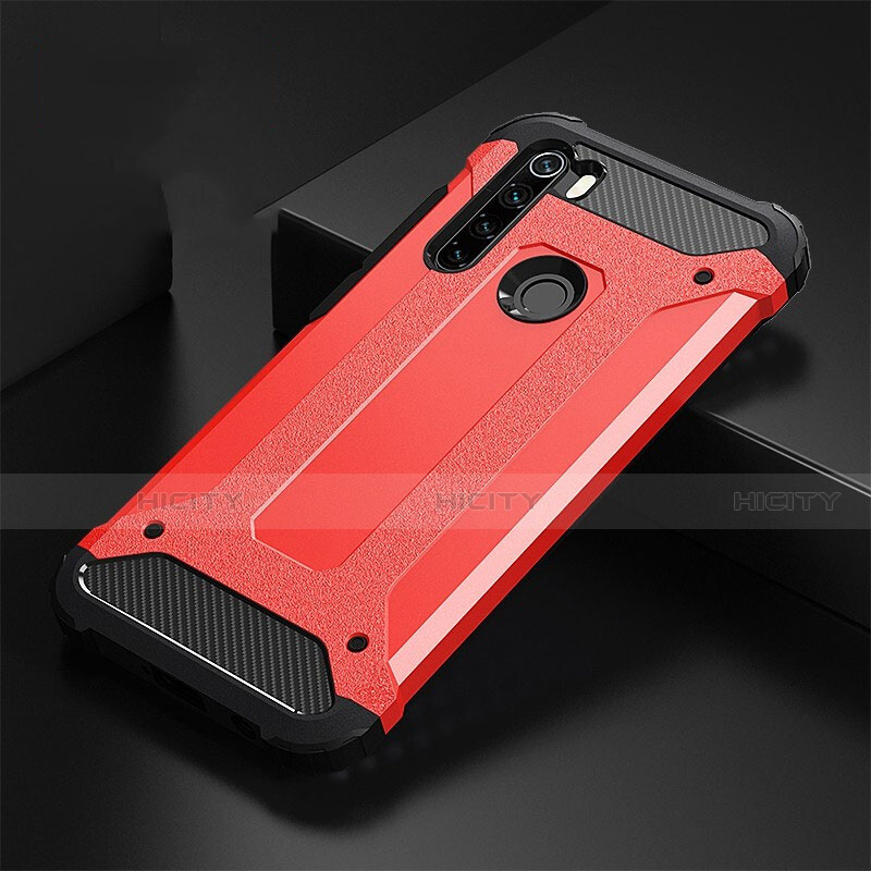 Custodia Silicone e Plastica Opaca Cover R02 per Xiaomi Redmi Note 8 Rosso