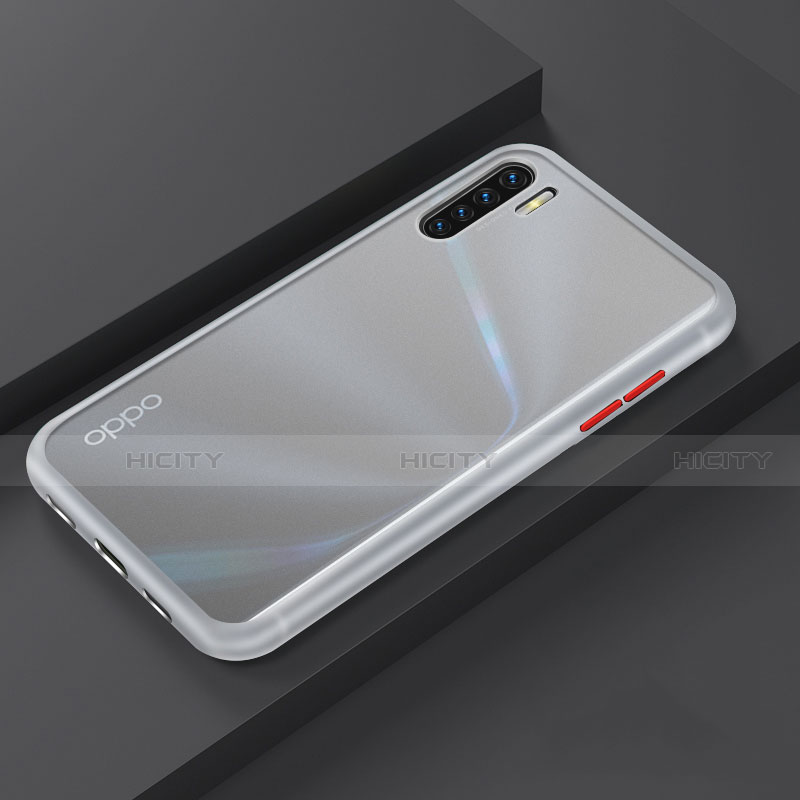 Custodia Silicone e Plastica Opaca Cover R03 per Oppo F15 Bianco