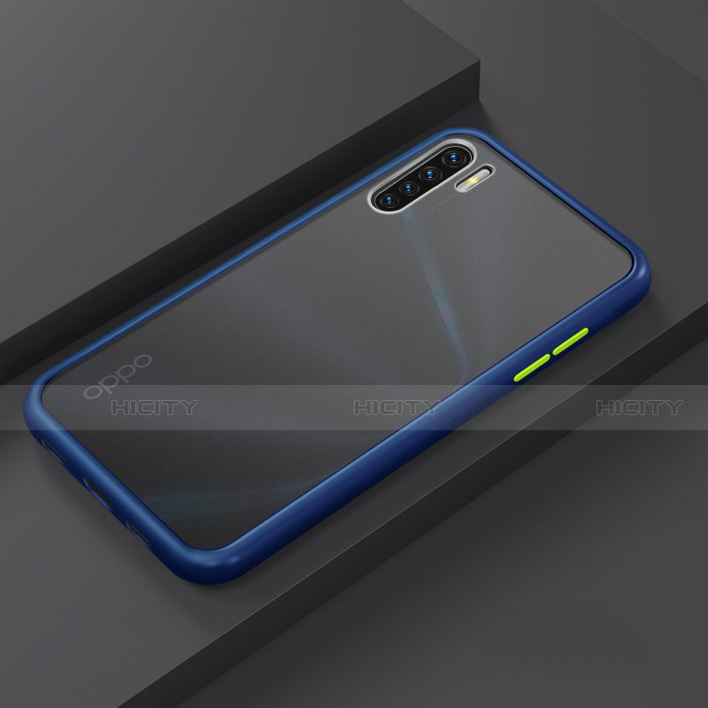 Custodia Silicone e Plastica Opaca Cover R03 per Oppo F15 Blu