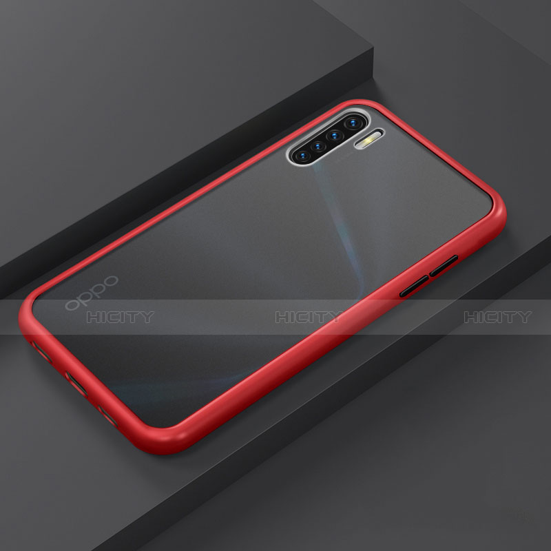 Custodia Silicone e Plastica Opaca Cover R03 per Oppo F15 Rosso