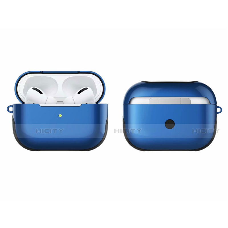 Custodia Silicone e Plastica Opaca Cover U01 per Apple AirPods Pro Blu