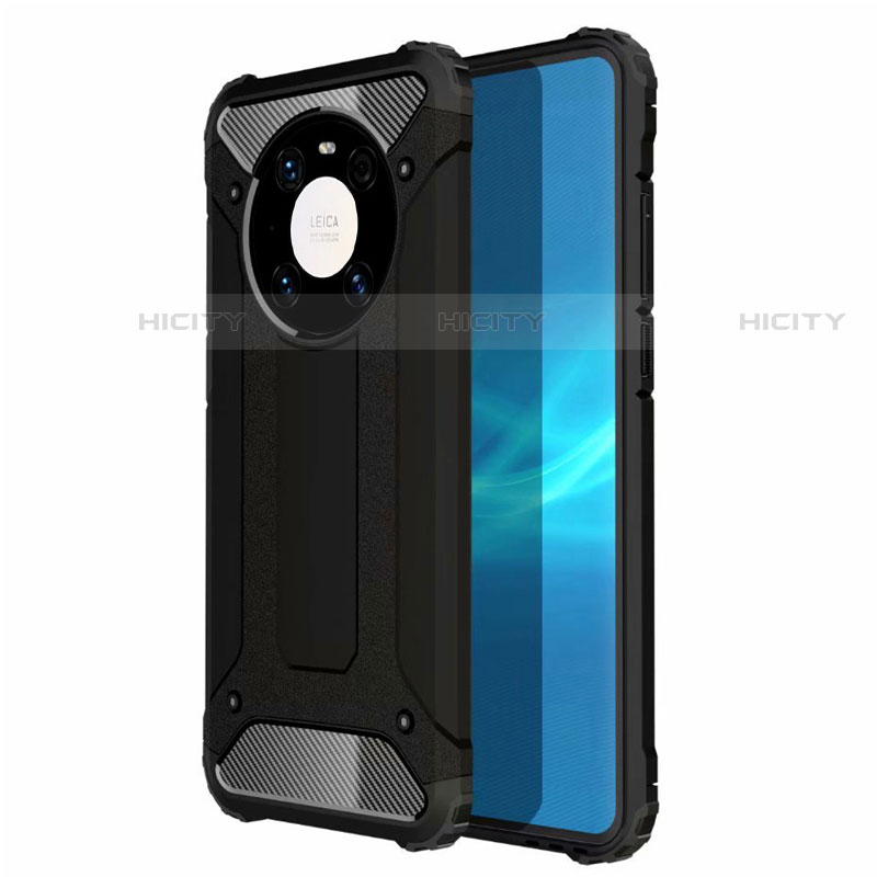 Custodia Silicone e Plastica Opaca Cover U01 per Huawei Mate 40 Pro Nero