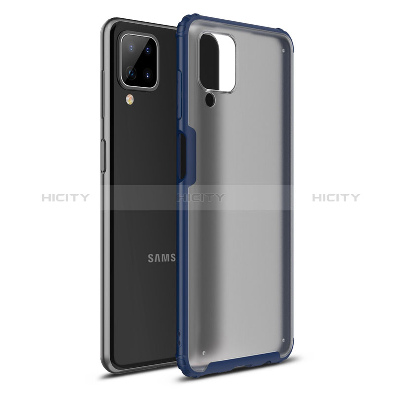 Custodia Silicone e Plastica Opaca Cover U01 per Samsung Galaxy A12 5G Blu