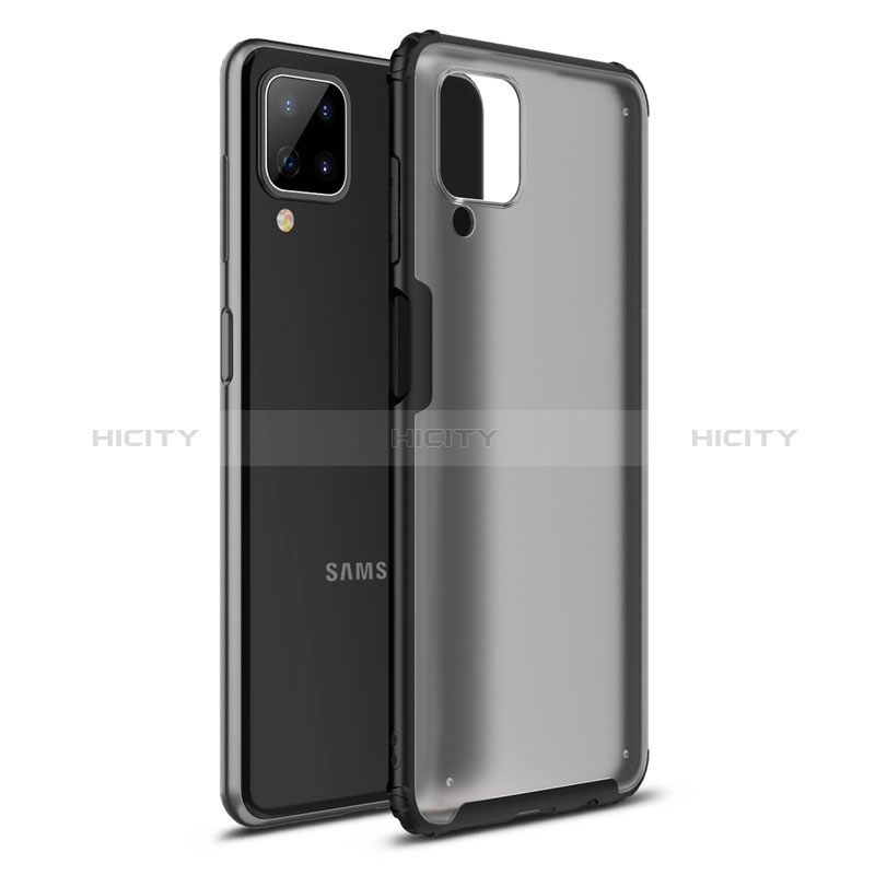 Custodia Silicone e Plastica Opaca Cover U01 per Samsung Galaxy A12 5G Nero