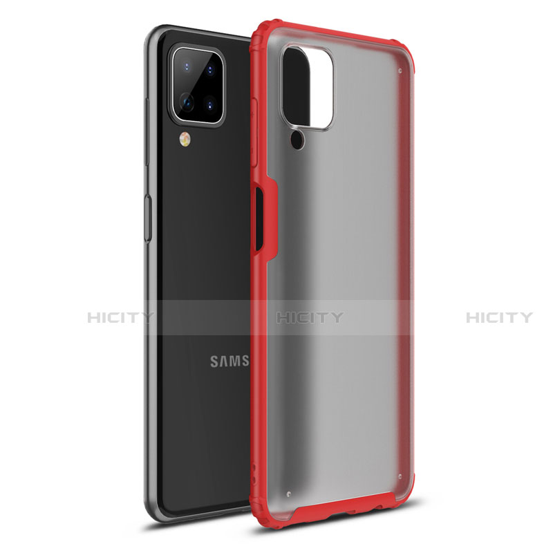 Custodia Silicone e Plastica Opaca Cover U01 per Samsung Galaxy A12 Rosso