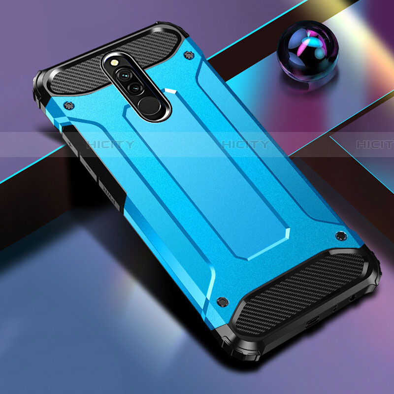 Custodia Silicone e Plastica Opaca Cover U01 per Xiaomi Redmi 8 Blu