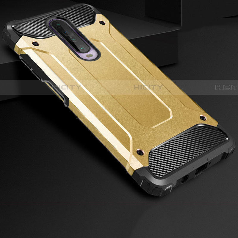 Custodia Silicone e Plastica Opaca Cover U01 per Xiaomi Redmi K30 4G Oro