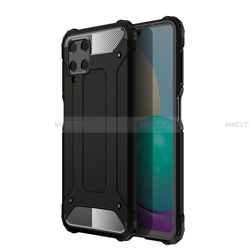 Custodia Silicone e Plastica Opaca Cover WL1 per Samsung Galaxy A22 4G Nero