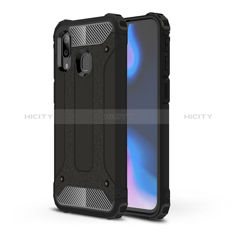 Custodia Silicone e Plastica Opaca Cover WL1 per Samsung Galaxy A40 Nero