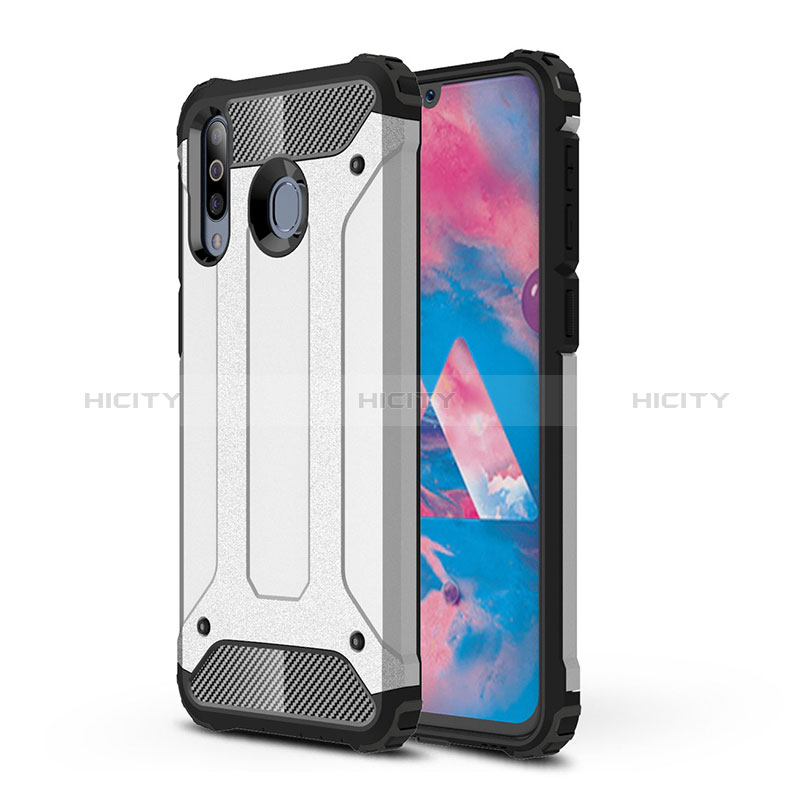 Custodia Silicone e Plastica Opaca Cover WL1 per Samsung Galaxy A40s Argento