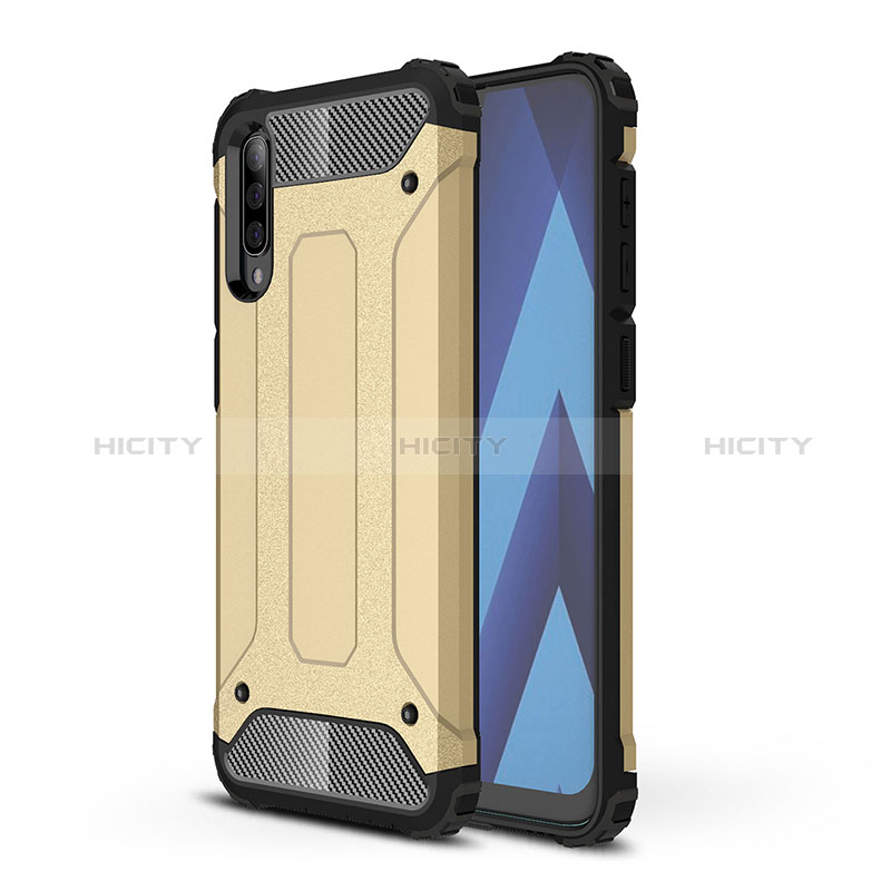 Custodia Silicone e Plastica Opaca Cover WL1 per Samsung Galaxy A50S Blu Notte