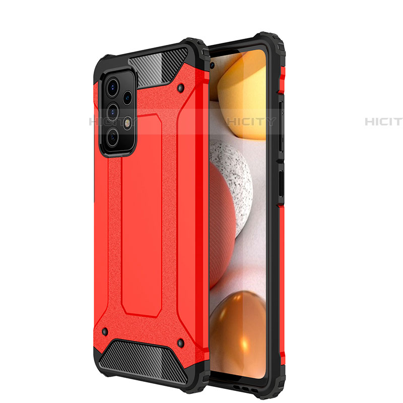 Custodia Silicone e Plastica Opaca Cover WL1 per Samsung Galaxy A52 4G Rosso