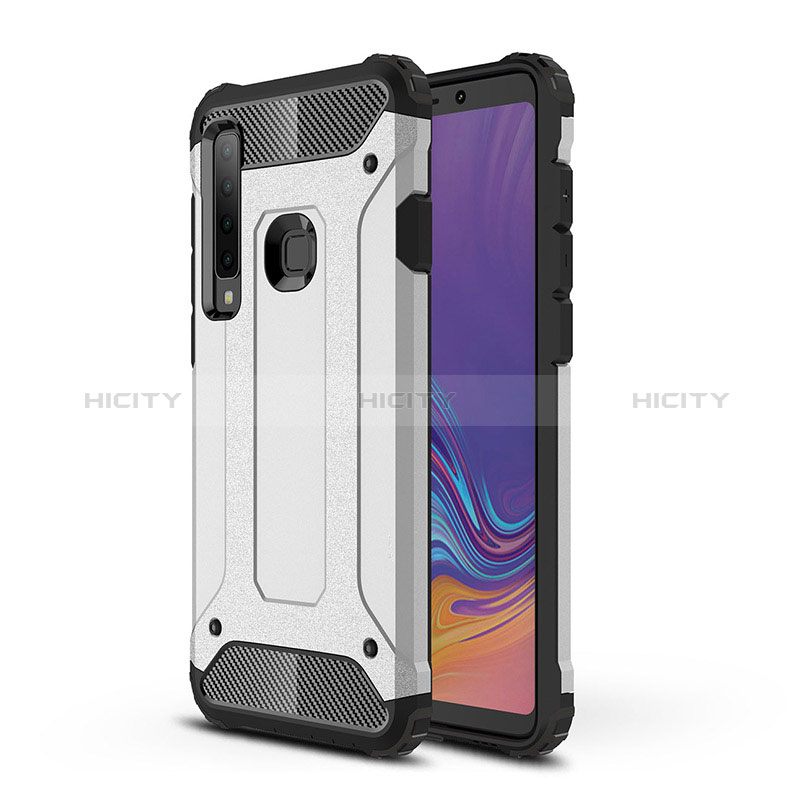 Custodia Silicone e Plastica Opaca Cover WL1 per Samsung Galaxy A9 (2018) A920 Argento