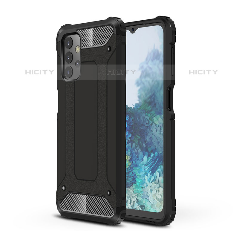 Custodia Silicone e Plastica Opaca Cover WL1 per Samsung Galaxy M32 5G Nero