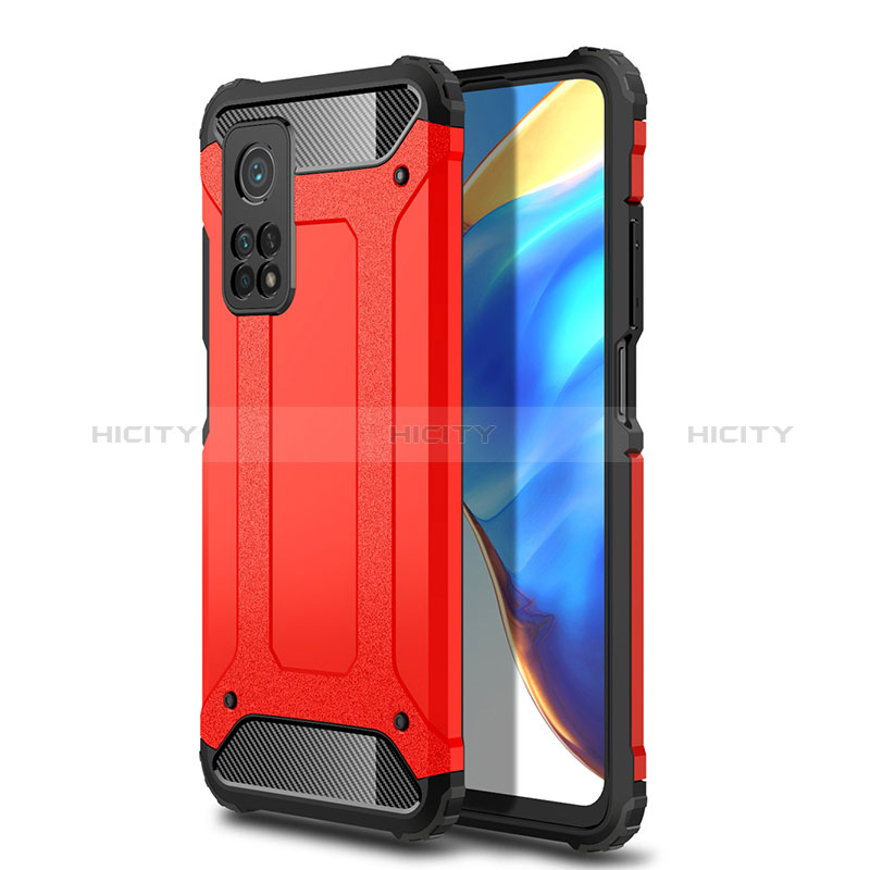 Custodia Silicone e Plastica Opaca Cover WL1 per Xiaomi Mi 10T 5G Rosso
