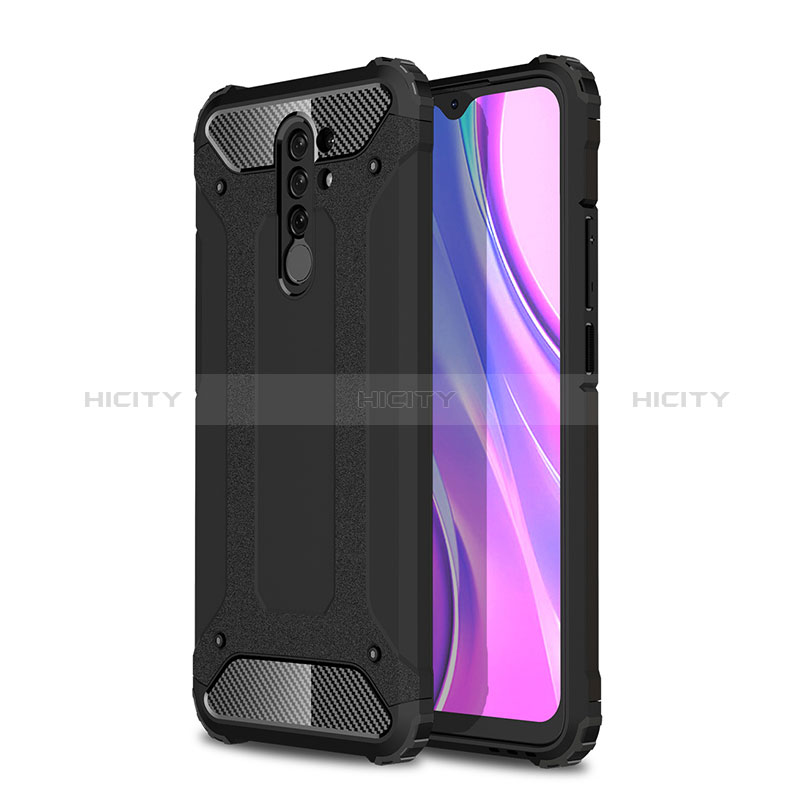 Custodia Silicone e Plastica Opaca Cover WL1 per Xiaomi Poco M2 Nero