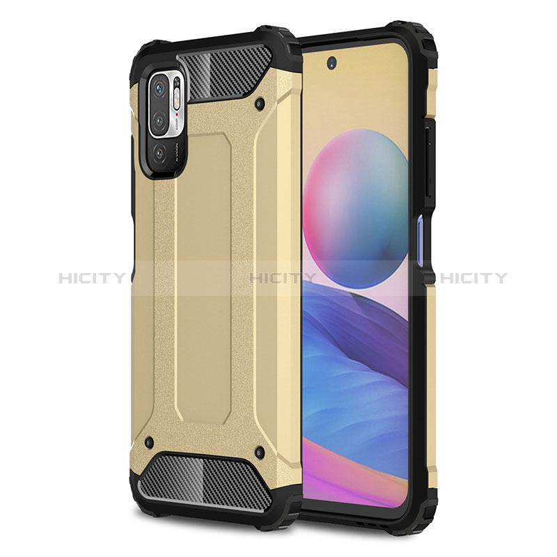 Custodia Silicone e Plastica Opaca Cover WL1 per Xiaomi POCO M3 Pro 5G Oro