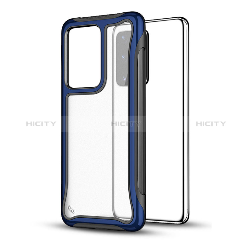 Custodia Silicone e Plastica Opaca Cover YF1 per Samsung Galaxy S20 Plus Blu