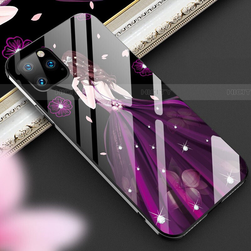 Custodia Silicone Gel Laterale Abito Ragazza Specchio Cover M01 per Apple iPhone 11 Pro Max