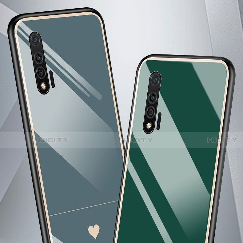 Custodia Silicone Gel Laterale Amore Cuore Specchio Cover per Huawei Nova 6