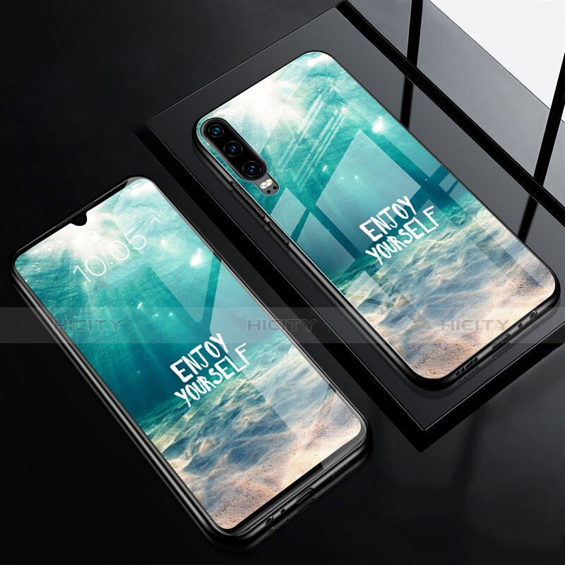 Custodia Silicone Gel Laterale Fantasia Modello Specchio Cover F01 per Huawei P30