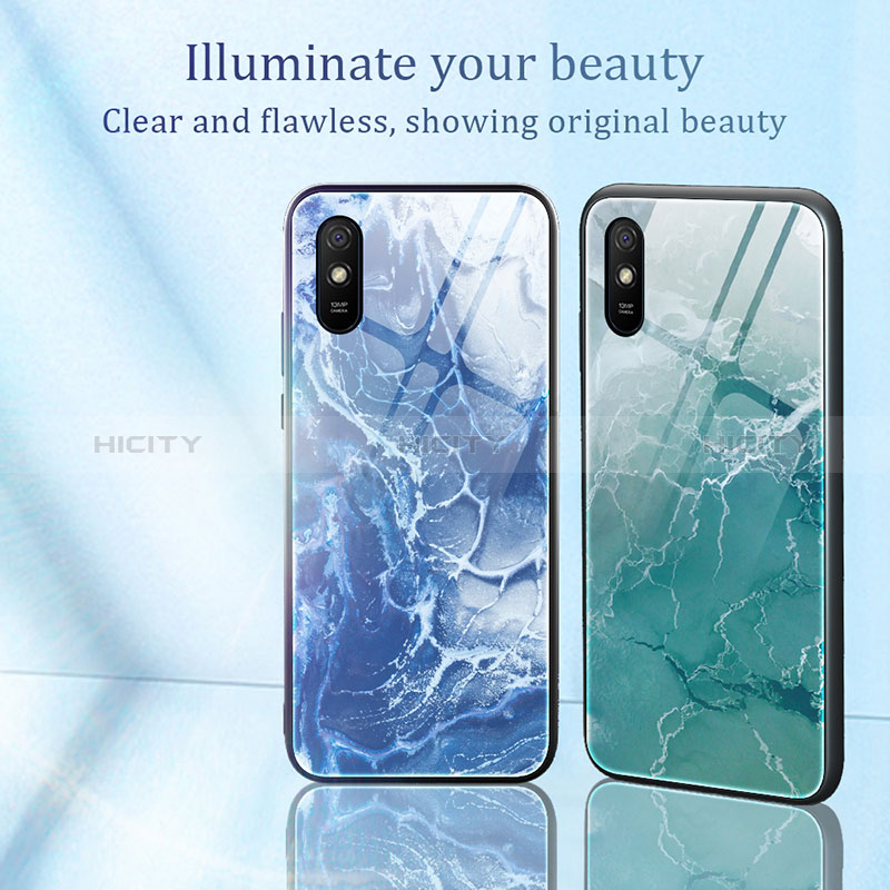 Custodia Silicone Gel Laterale Fantasia Modello Specchio Cover JM1 per Xiaomi Redmi 9AT