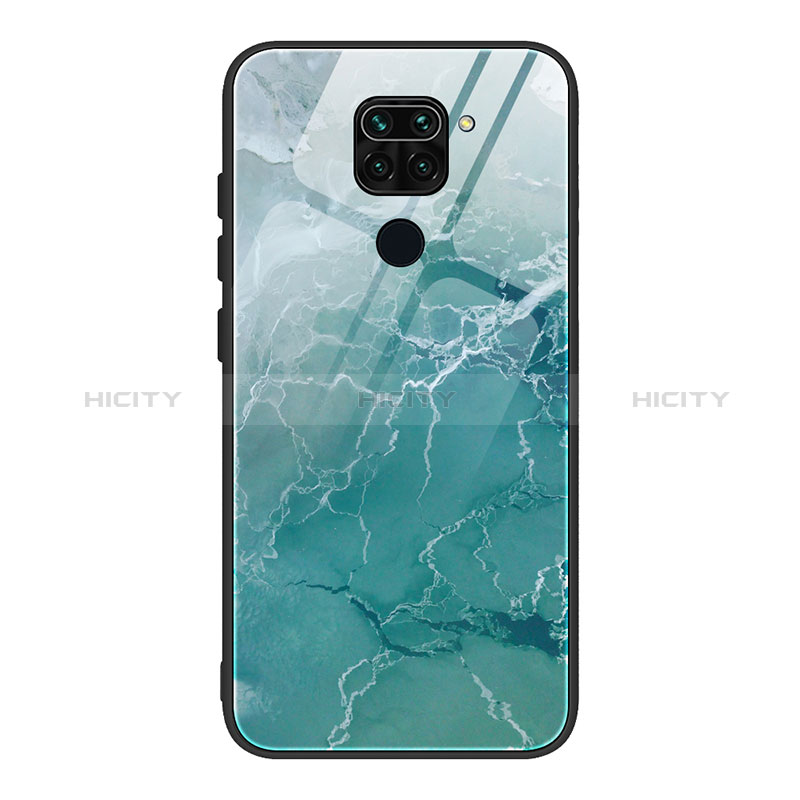 Custodia Silicone Gel Laterale Fantasia Modello Specchio Cover JM1 per Xiaomi Redmi Note 9 Verde