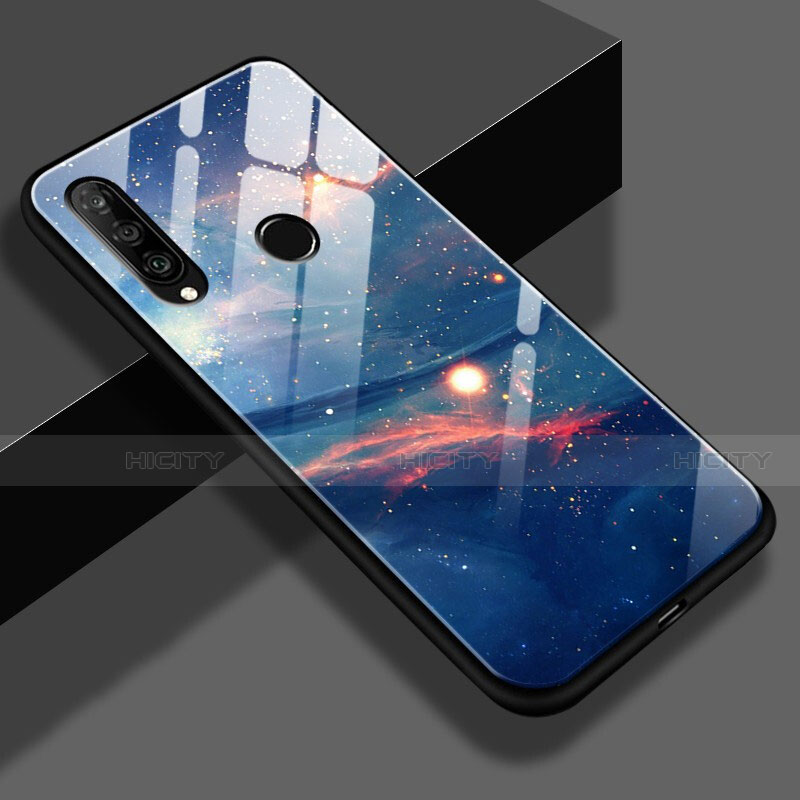 Custodia Silicone Gel Laterale Fantasia Modello Specchio Cover K01 per Huawei Nova 4e Multicolore