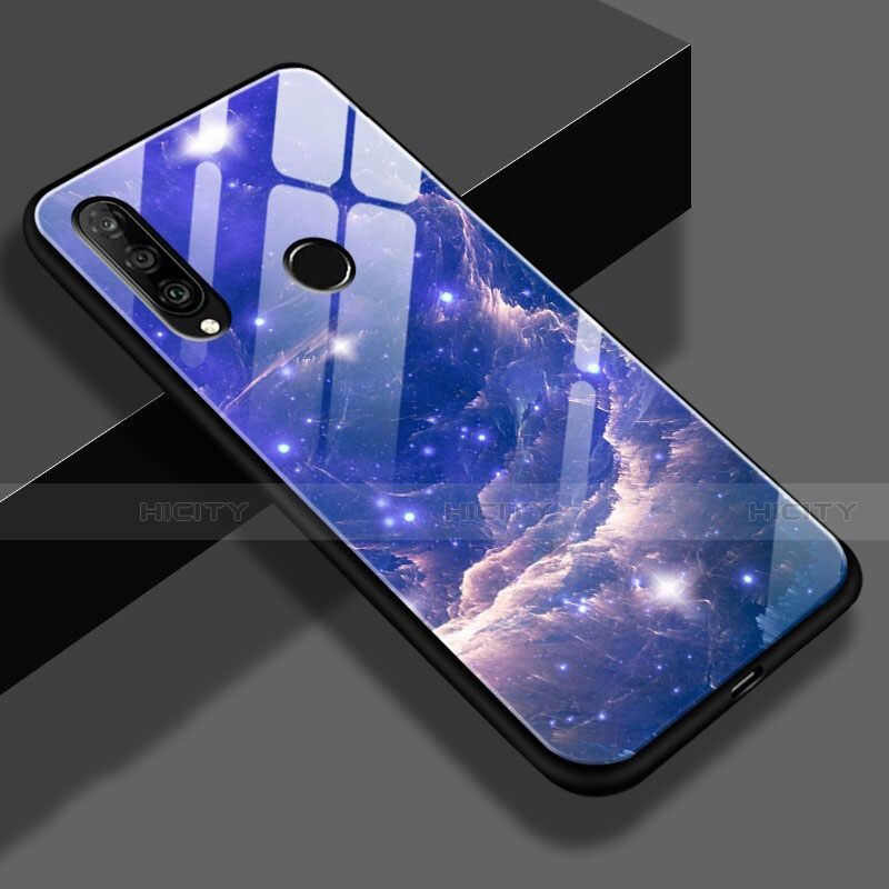 Custodia Silicone Gel Laterale Fantasia Modello Specchio Cover K01 per Huawei P30 Lite