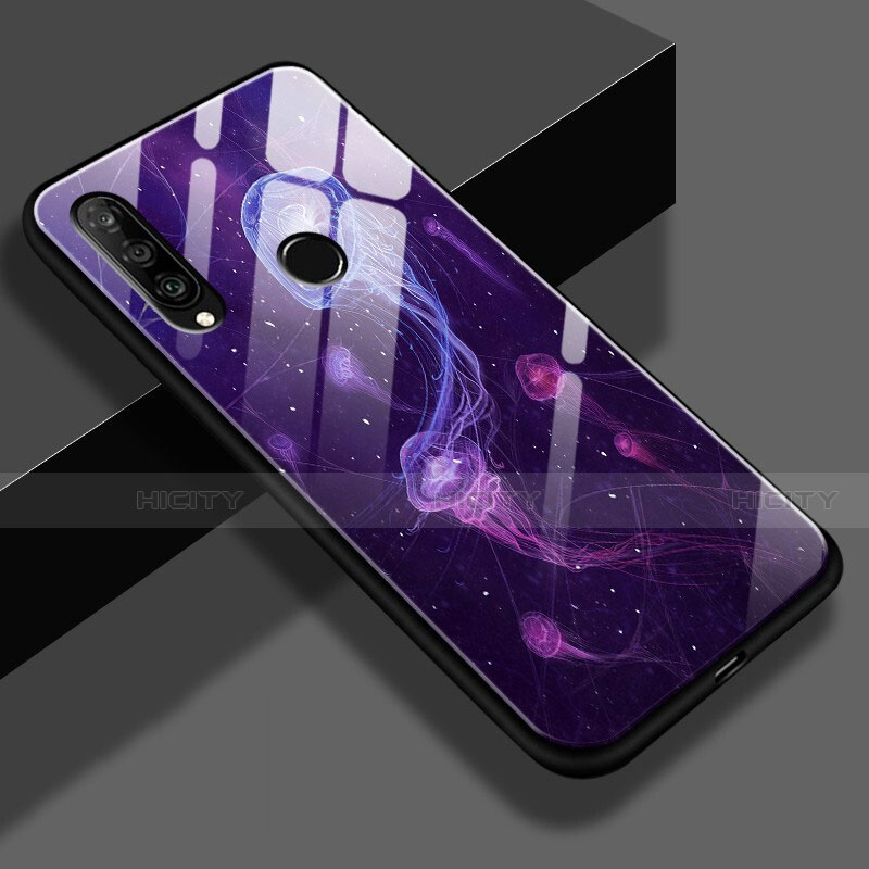 Custodia Silicone Gel Laterale Fantasia Modello Specchio Cover K01 per Huawei P30 Lite