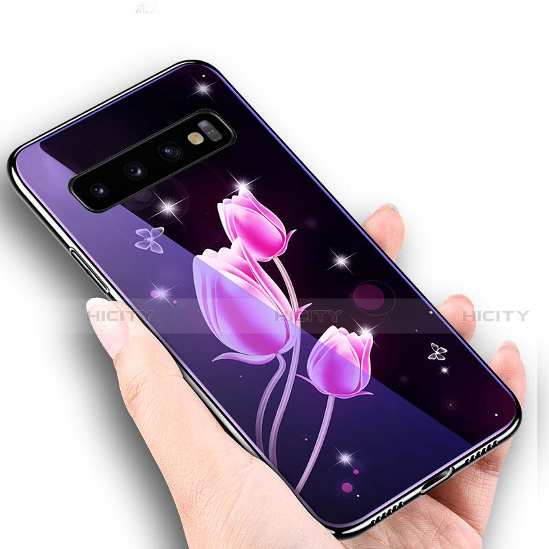 Custodia Silicone Gel Laterale Fantasia Modello Specchio Cover K05 per Samsung Galaxy S10