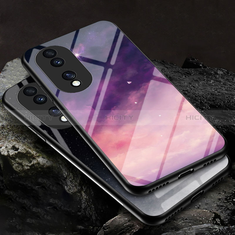 Custodia Silicone Gel Laterale Fantasia Modello Specchio Cover LS1 per Huawei Honor 70 Pro+ Plus 5G