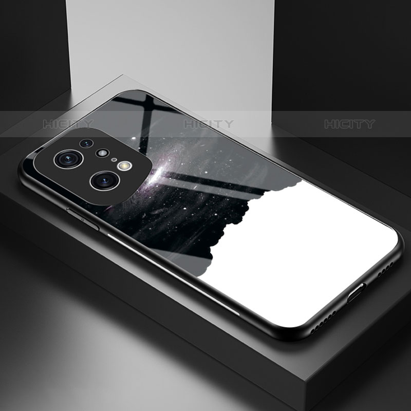 Custodia Silicone Gel Laterale Fantasia Modello Specchio Cover LS1 per Oppo Find X5 Pro 5G