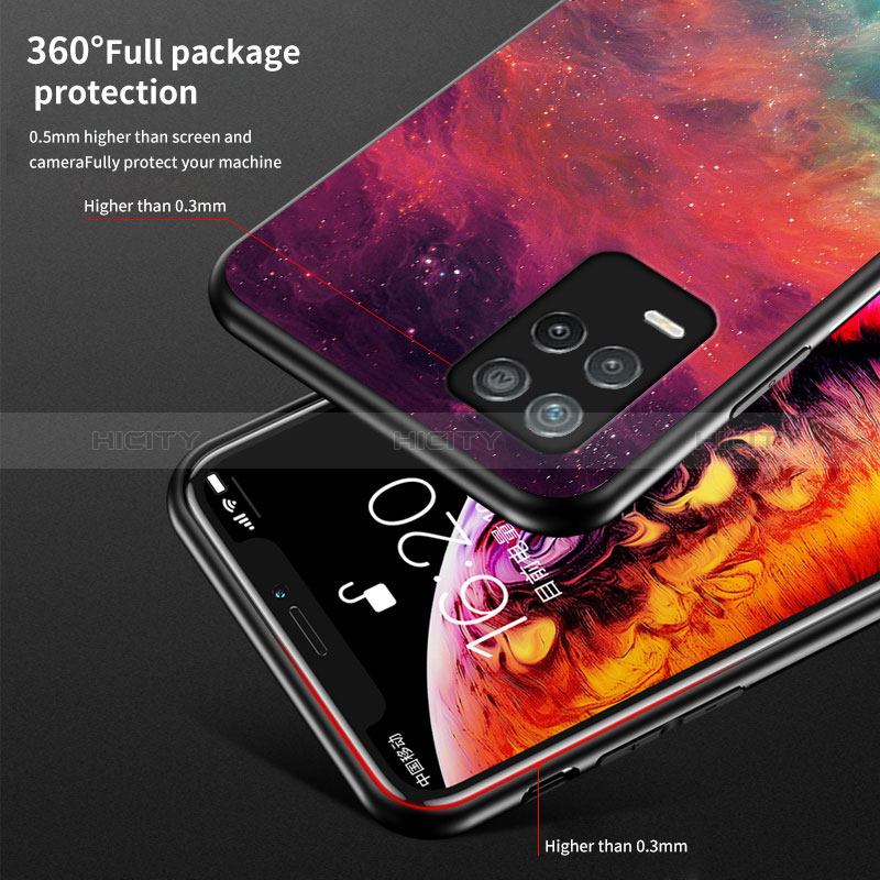 Custodia Silicone Gel Laterale Fantasia Modello Specchio Cover LS1 per Realme 8s 5G