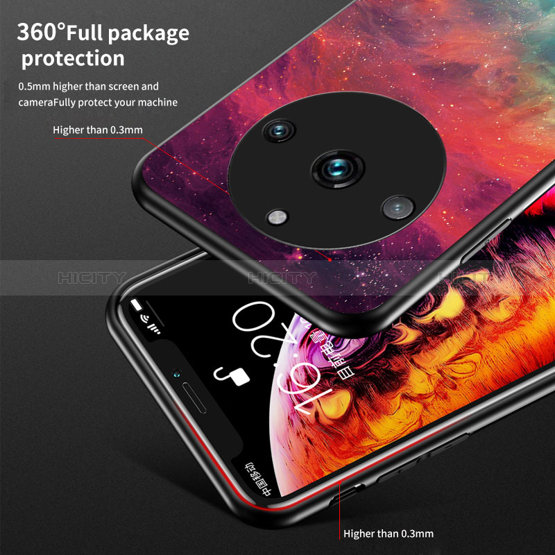 Custodia Silicone Gel Laterale Fantasia Modello Specchio Cover LS1 per Realme Narzo 60 Pro 5G