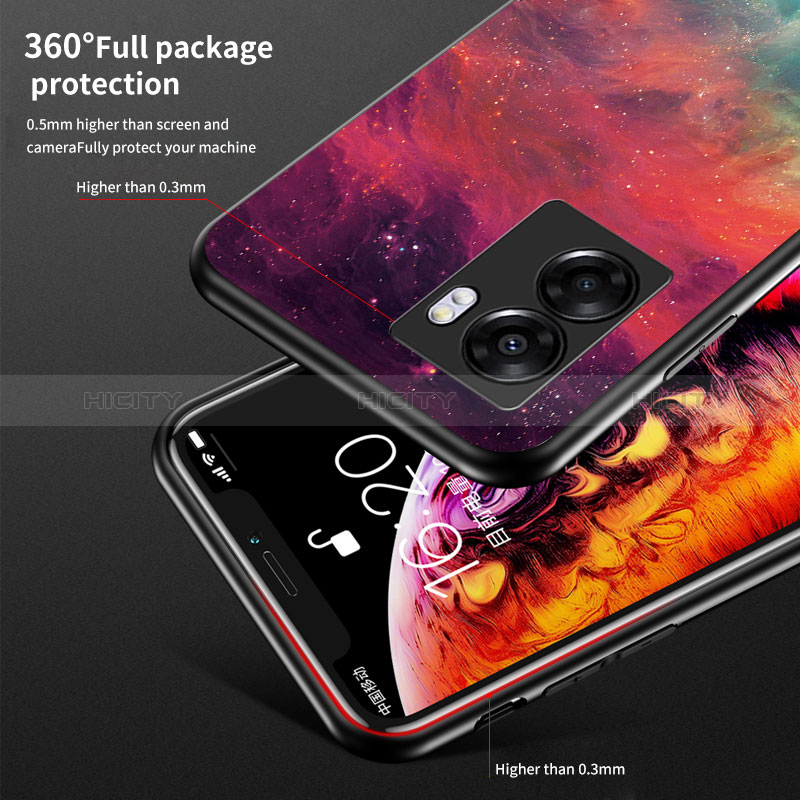 Custodia Silicone Gel Laterale Fantasia Modello Specchio Cover LS1 per Realme Q5i 5G