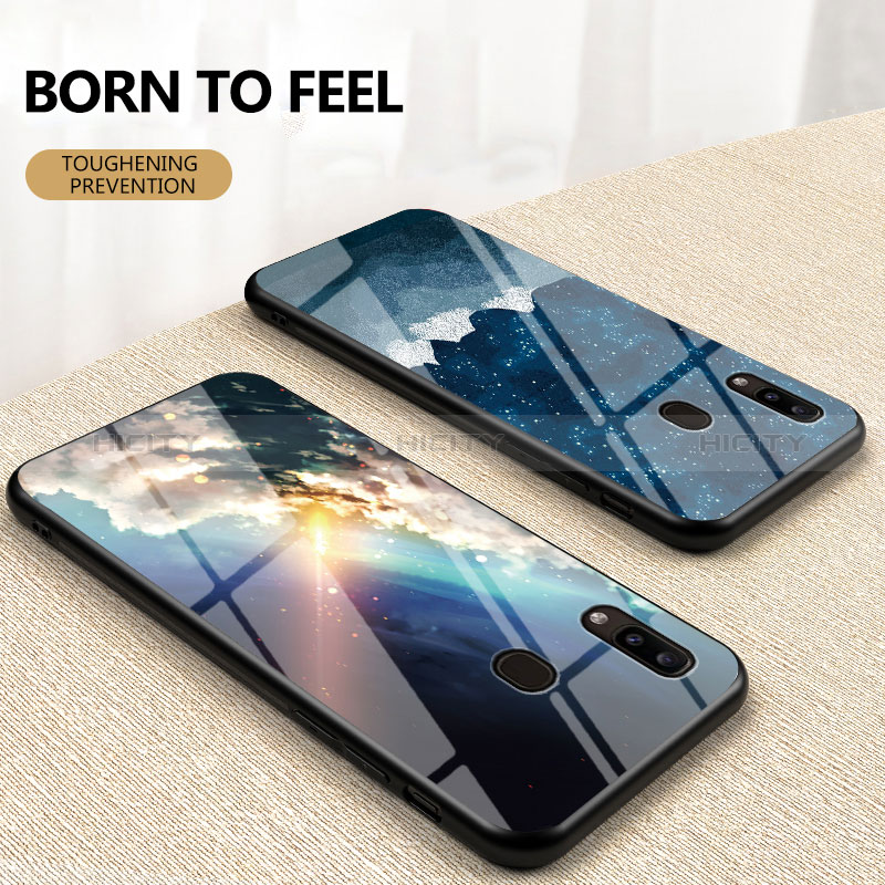 Custodia Silicone Gel Laterale Fantasia Modello Specchio Cover LS1 per Samsung Galaxy A20e