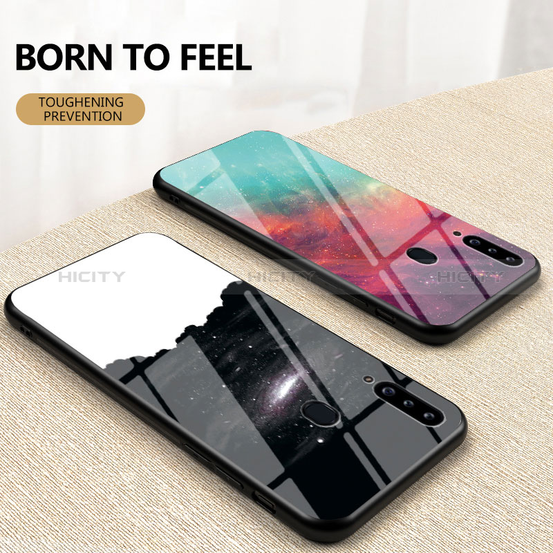 Custodia Silicone Gel Laterale Fantasia Modello Specchio Cover LS1 per Samsung Galaxy A20s